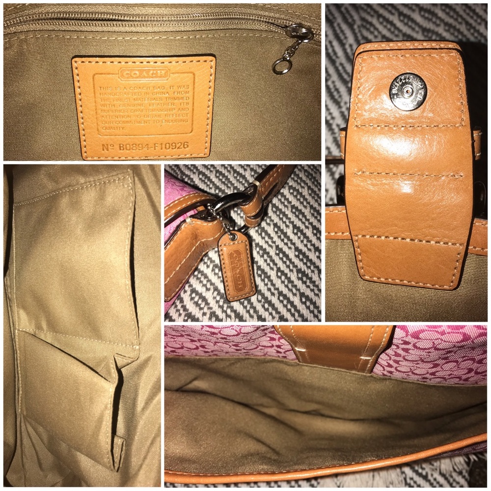 Coach Soho Jacquard Flap Buckle Handbag